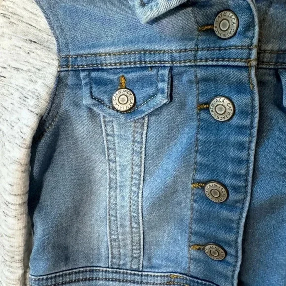 Cat & Jack Toddler Cat Jean and Jersey Jacket - size 12 months - Picture 5 of 7